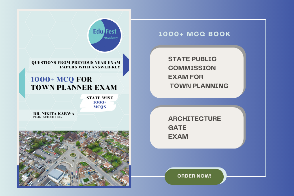 1000 MCQs for Town Planner Exam – Hardcopy Book for State PSCs course by EduFest Academy